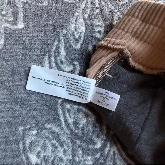 Zen Ribbed Lounge Short in Woodsmoke Men's Size Large - Picture 4 of 8